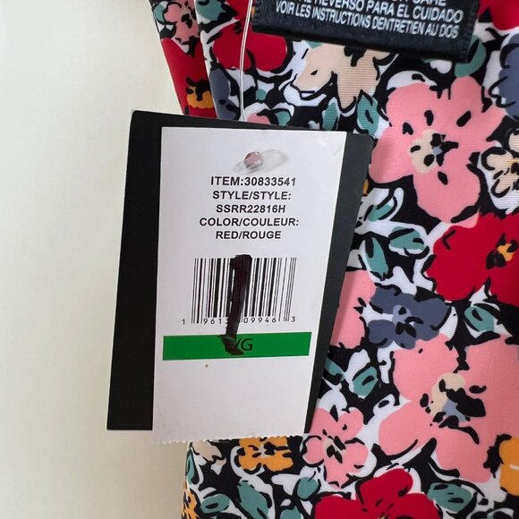 New Floral Print One Piece Swimsuit Retro Bathing Swim Suit Feminine One-Piece - Picture 6 of 10